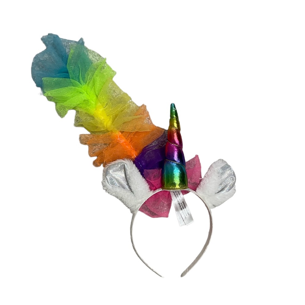 Unicorn Headband with Tulle Tail